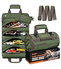 Magnetic Wristband with LED Light, Stocking Stuffers for Men, Christmas Gifts for Men, Dad, Him, Mechanics, Woodworker, Handyman, Magnet Tool Belt Wrist Band, Adjustable Wrist Screws Holder