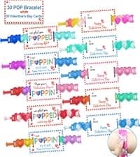 AYGXU Valentines day cards for kids school-valentines day gifts for kids,30pcs Cards with 60 Shoe Charms for boys girls,valentine exchange gifts bulk party favors