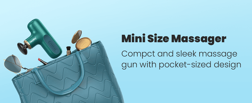 Super Mini Massage Gun, Percussion Deep Tissues Muscle Massager, Compact Sports Travel Massage Gun, Portable Handheld Massager for Office Gifts for Her, Home, Athletes