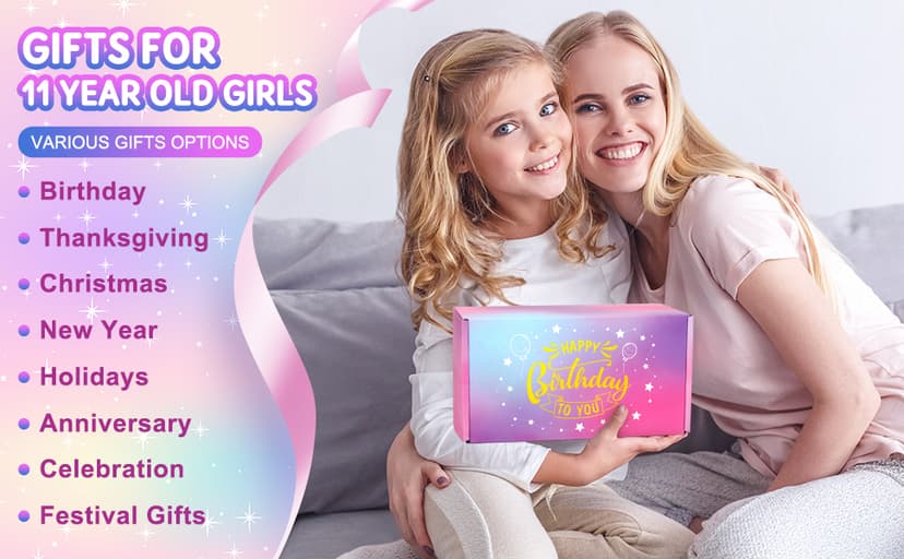 11 Year Old Girl Birthday Gifts for 11 Year Old Girl Gift Trendy 11th Birthday Gifts for Girls Age 11 Gift Ideas Cool Stuff Things for Tweens, Teens, Preteen Girls Happy 11th Decoration Present