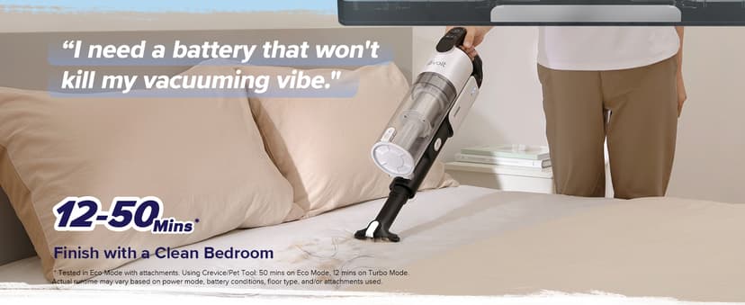 LEVOIT Cordless Vacuum Cleaner, Stick Vac with Tangle-Resistant Design, Up to 50 Minutes, Powerful Suction, Rechargeable, Lightweight, and Versatile for Carpet, Hard Floor, Pet Hair, LVAC-200