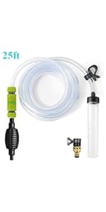5ft-S Aquarium Siphon Vacuum Cleaner for Fish Tank Cleaning Gravel & Sand