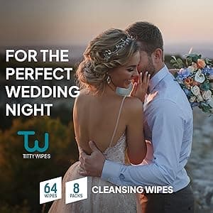 Titty Wipes Gifts for Girlfriend Unique Funny Gag Gifts for Women, Intimate Wipe for Women, Couples Sexy Gift Sets, Girlfriend Gifts, Bachelorette Gift for Bride, Bridal party Gift,1 Pack-64 Wipes