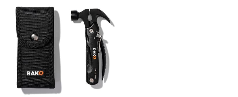 RAK Hammer Multitool BirthdayGifts for Men - Cool Unique Gifts Who Have Everything - Compact DIY Survival Multi Tool - Backpacking & Camping Accessories - Gadget Gifts