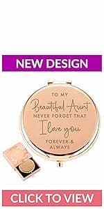 Best Friend Birthday Gifts for Friend | Sentimental Friend Gift Ideas for Women | Friendship Gifts for BFF, Bestfriend, Besties, Long Distance, Christmas | I Love You Friend | Rose Gold Compact Mirror