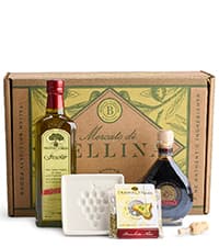 Mercato di Bellina Italian Food Gift Basket, La Cucina Italiana - A Vegan-Friendly, All-Natural Pasta Gift Basket, Gourmet Present for Foodies, Anniversary, Holiday or Celebration