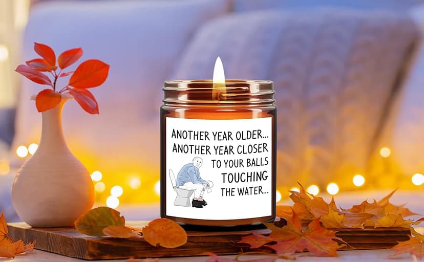 Birthday Gifts for Men Dad Boyfriend Him Husband Grandpa Brother Uncle Coworker Best Friend, Funny Present 65th 30th 75th 60th 40th 50th Birthday Gift Ideas, Happy Birthday Candles Unique Mens Gifts