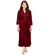 NY Threads Men's Hooded Fleece Bathrobe Plush Long Spa Robe