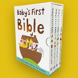 Baby's First Bible Boxed Set: The Story of Moses, The Story of Jesus, Noah's Ark, and Adam and Eve (Bible Stories)