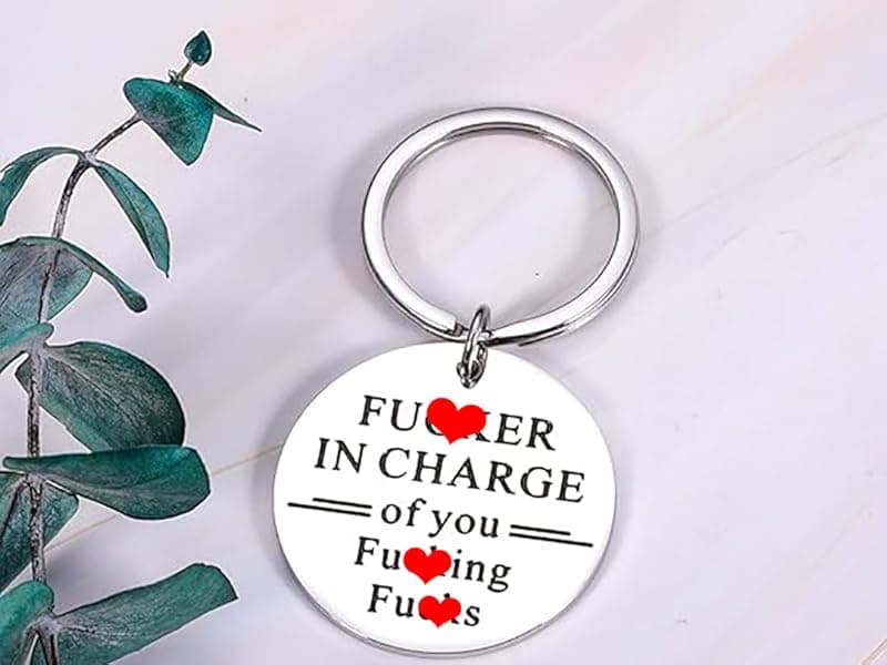 STUNFASSOO Boss Day Gifts for Women Men, Funny Boss Gifts Keychain, Office Gag Gifts for Bosses
