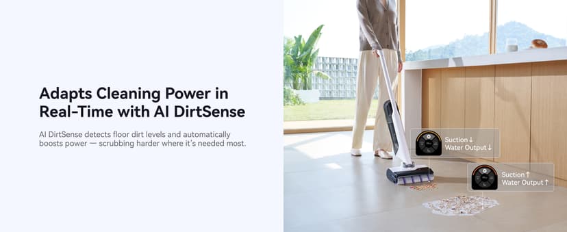 NARWAL S30 Wet Dry Vacuum Cleaner with 20000Pa Suction, 176°F Self-Cleaning, Heated Drying, Disposable Waste Bag, Tangle-Free, Cordless Vacuum Mop for Hard Floors & Edge Cleaning, Easy to Use