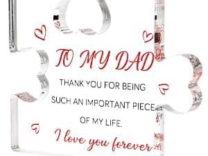 Father's Day Gifts for Dad, Dad Birthday Gift, Dad Gifts from Daughter Son, Dad Gifts for Fathers Day, Cool Gifts for Dad Acrylic Block Presents for Dad Christmas Gifts for Dad