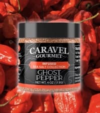 Infused Sea Salt Sampler Set, Finishing Salt for Seasoning, Gourmet Cooking Gift and Spice Variety Pack for Special Occasions, 0.5 oz x Bundle of 6 Flavored Salts - Caravel Gourmet Salt