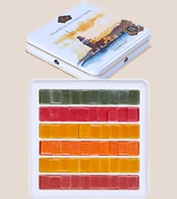 Cerez Pazari Baklava Pastry Gift Set - Turkish Baklava Pastry With Nuts & Spices - Baklava Gift Box From Turkey - Pastry, Halal Snacks - Assorted 45-48 Pieces Per Metal Dessert Box - 1.32 lbs