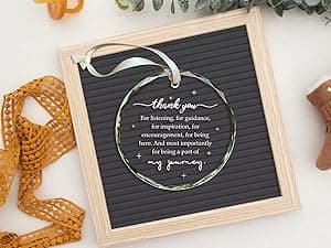 50th Anniversary Marriage Gifts for Couple - 50th Anniversary Wedding Gifts - 50 Wedding Ornaments for Couple, Her Him, Wife Husband, Parents - Glass Ornament