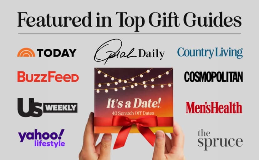 40 Fun and Romantic Scratch Off Date Night Ideas for Him, Her, Girlfriend, Boyfriend, Wife, Husband & Couples, for Men for Women