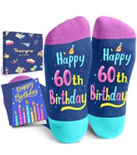 HAPPYPOP 55th 60th Birthday Funny Gifts - Socks for Older Women in Their 50s