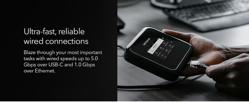 NETGEAR Nighthawk M6 5G Mobile Hotspot, Router with Sim Card Slot, Modem, Portable WiFi Device for Travel, Unlocked with Verizon, AT&T, and T-Mobile, WiFi 6, 2.5Gbps (MR6150)