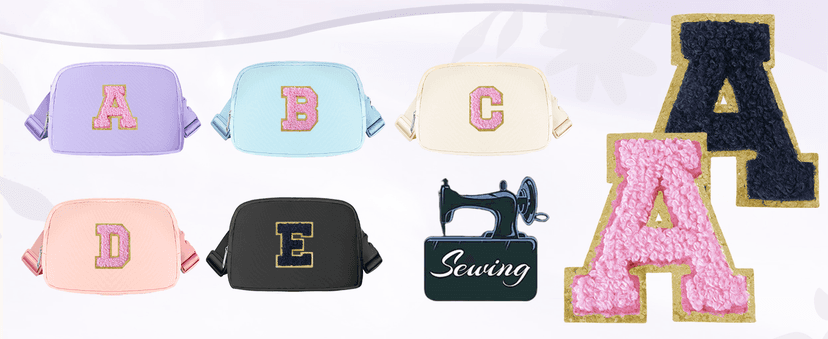 COSHAYSOO Green Belt Bag Crossbody Initial Fanny Pack Preppy Trendy Stuff for Teen Flower Girls 5 6 7 8 9 10 Year Old Personalized Cute Wedding Party Bridesmaid Birthday Easter Gift Letter M