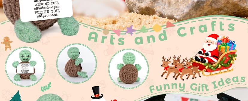 Mini Funny Turtle Graduation Gifts for Her Him College High Middle Elementary School Preschool Kindergarten Christmas Graduation Gifts, 2025 Graduates Handmade Emotional Positive Crochet Turtle