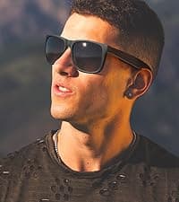 KALIYADI Polarized Sunglasses for Men, Lightweight Sun Glasses with UV Protection for Driving Fishing Golf