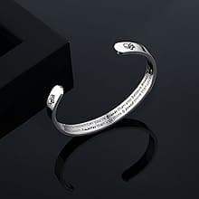 TONY & SANDY Cuff Bracelets for Women Teen Girls Best Friend Sister Mom Daughter Granddaughter Cousin Personalized Birthday Mother's Day Christmas Easter Gifts for Teens Girls Women Jewelry