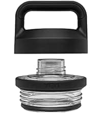 YETI Rambler 18 oz Bottle, Vacuum Insulated, Stainless Steel with Straw Cap, Black Forest Green