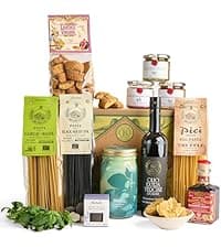 Mercato di Bellina Meat and Cheese Gift Box - Italian Charcuterie Gift Basket With Salami, Cheese, Olives, Crackers, Made in Italy for Holiday, Father's Day, Birthdays, Housewarming, Thank You