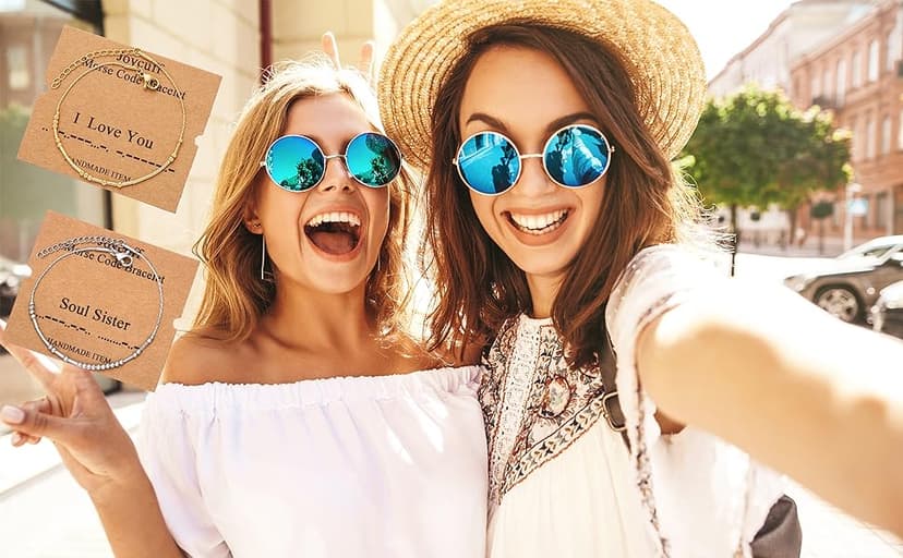 Best Friend Birthday Gifts Morse Code Bracelets For Women Mothers Day Birthday Christmas Gifts For Sister Daughter Grandmother Stainless Steel Jewelry Friendships Inspirational Gifts For Women