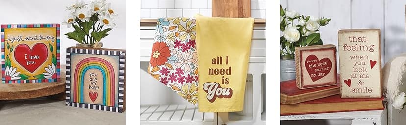 Primitives by Kathy 35169 Box Sign, 3.5" x 3.5", My Other Half , Black