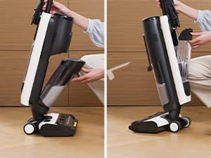 Tineco iFLOOR 5 Steam Wet Dry Vacuum All-in-one, Steam Mop Hardwood Floor Cleaner Great for Sticky Messes, 248℉ High-Temp Steam, Self-Cleaning with steam