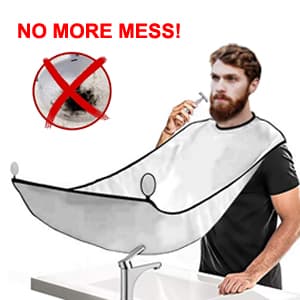 Shaving Kit for Men, Include Safety Razor, Sandalwood Cream, Aftershave, Pre Shave Oil, Shaving Brush and Bowl, Shaving Apron Bib -Unique Gifts for Him Stocking Stuffers