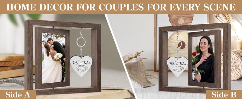 Wedding Gifts for Couples Personalized Wedding Gifts for Newlyweds Gift Wedding Picture Frame Mr and Mrs Wedding Presents for Newlyweds Bridal Shower Gift for Bride