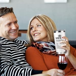 Gifts for Wife - Wife Gifts from Husband - Wedding Anniversary for Women, Valentines, Birthday Gift Ideas, Mothers Day, Christmas Gift for Her - Romantic Cup for Her - 20 Oz White Tumbler