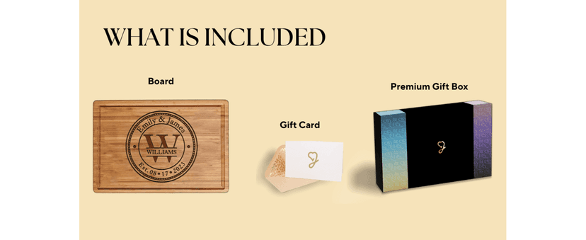 Personalized Cutting Board Wedding Gift - Custom Wood Wedding Registry Gift, Personalized Bridal Shower Gifts for the Couple, Engraved Charcuterie Board, 50th Anniversary Monogram Cutting Board