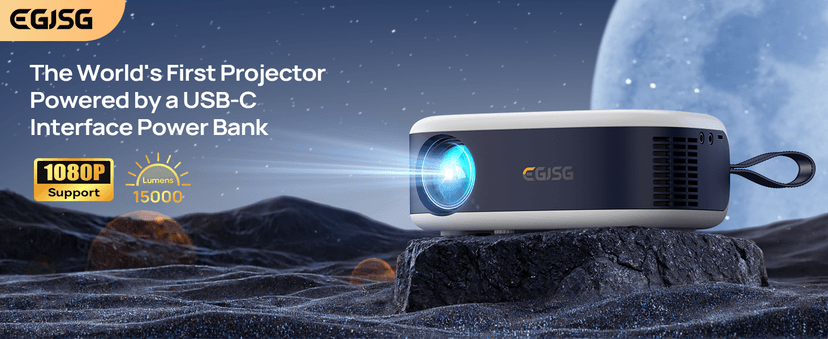 Projector with WiFi and Bluetooth, 1080P Full HD Portable Projector, 4K Supported Outdoor Projector, Lag-free 5G WIFI 6, Compatible with iPhone, Android, PC, TV Stick, PS5, Xbox