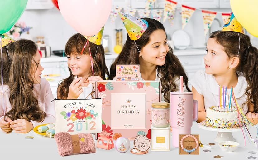 13th Birthday Gifts for Girls - 13 Year Old Girl Gifts Ideas for Offical Teenagers Girls - 13th Birthday Decorations Trendy Teen Girl Stuff - 11 Pieces Best Present for Daughter, Niece