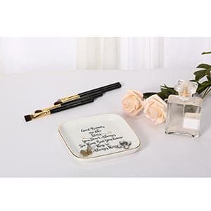 Scwhousi Ring Dish Jewelry Tray for Friend Mom Sister Maid of Honor,Birthday Mother's Day Christmas Gifts