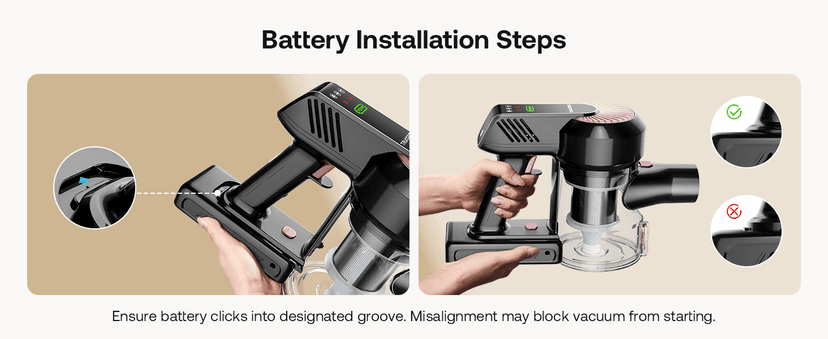 Cordless Vacuum Cleaner, Self-Standing 40Kpa 45Mins Vacuum Cleaners for Home, 8-in-1 Lightweight Stick Vacuum with Anti-tangle Wireless Vacuum for Carpet, Tile, Pet Hair, Hardwood Floors, Black