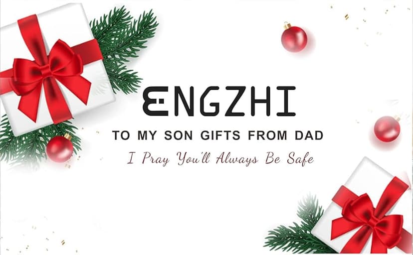 ENGZHI Son Keychain, Son Gifts for Teen Boys, Adult Son Gradution 2025 Present for Birthday Fathers Day Valentines