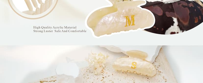 Christmas Gifts for Grandkids Teens - Initial Cute Hair Clips, Hair Claw Clips, Fashion Glitter Claw Clips Durable Hair Clips, Birthday Christmas Gifts for Women Teens Grandkids - Letter A