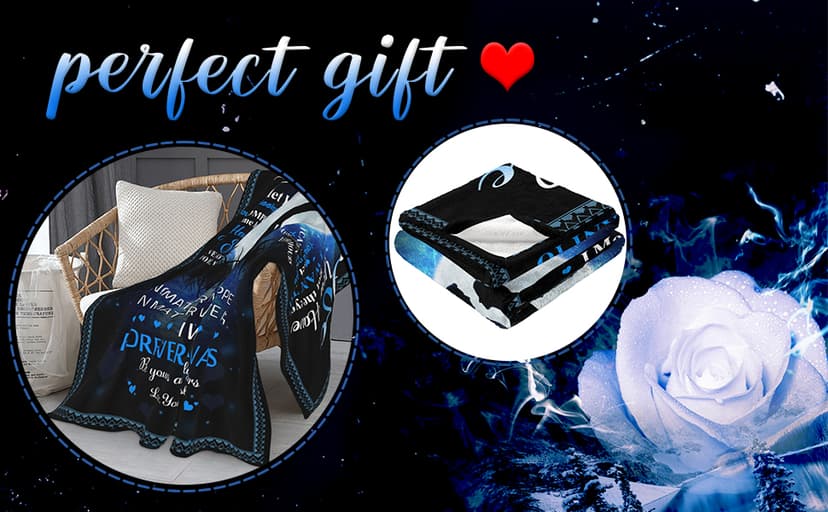 Quilazy Gifts for Wife, Wedding Anniversary Birthday Gifts for Women, Romantic I Love You Present for Her, Christmas Mothers/Valentines Day Gift for Wives from Husband, to My Wife's Blanket 60"X 50"