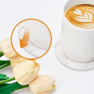 White Elephant Gifts for Adults, Funny Coasters Set of 6 with Holder Christmas Stocking Stuffers for Men Women, Gag Gifts Couples Birthday Housewarming Secret Santa Cool Friend Presents for Her Him