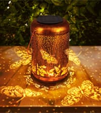 Sunflower Solar Lanterns Outdoor Waterproof, Christmas Gifts for Women Mom Grandma, Metal Hanging Lantern Solar Lights LED Decoration with Shepherd Hook Outside for Yard, Patio, Porch, Garden Decor