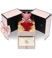 Childom Birthday Gifts for Women,Flowers for Delivery Prime,Colorful Rainbow Light Up Rose in A Glass Dome,Christmas Rose Gifts for Her Mom Women Wife Girl Grandma on Christmas Anniversary Valentines