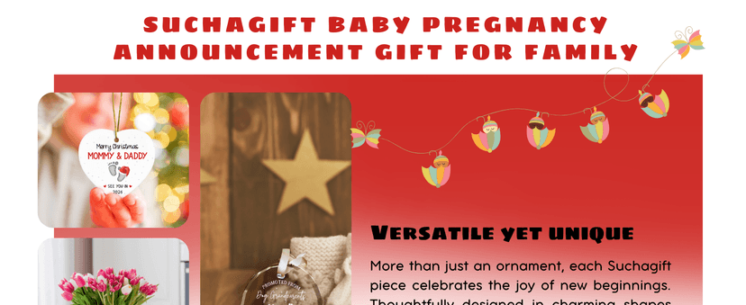 Grandparents Gifts - First Time Grandparents Gifts for Grandma, Grandpa - Baby Pregnancy Announcement Ornament for New Grandma - Grandpa to Be Ornaments 2026 - Ceramic Hanging Ornament