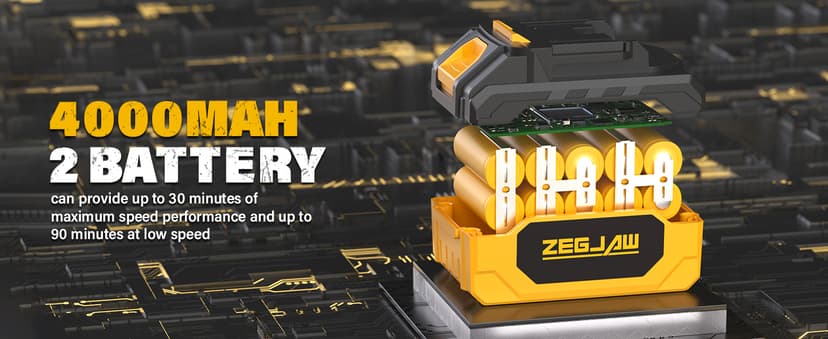 Cordless Leaf Blower & Vacuum, 3-in-1 Leaf Vacuum Mulcher with Bag, 40V 360CFM 5-Speeds Brushless Battery Operated Leaf Blower for Lawn Care with 2 x 4.0Ah Battery & Charger Included