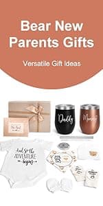 New Mom Gifts for Women, Top Pregnancy Gifts for New Parents Gender Reveal Gifts with Mom and Dad Tumbler Set for First Time Moms, Expecting Parents to Be, Gender Reveal, Baby Shower…