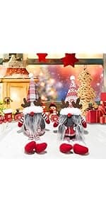 3pcs New Christmas Decoration Long Legs Rudolph Doll Christmas Children Gift Hotel mall Window Decoration