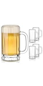 Libbey Craft Brews Assorted Beer Glasses Set of 6 with Gift Box – Lead‑Free Specialty Beer Glassware for IPA, Stout, Wheat, Lager, Sour & High‑ABV – Dishwasher Safe